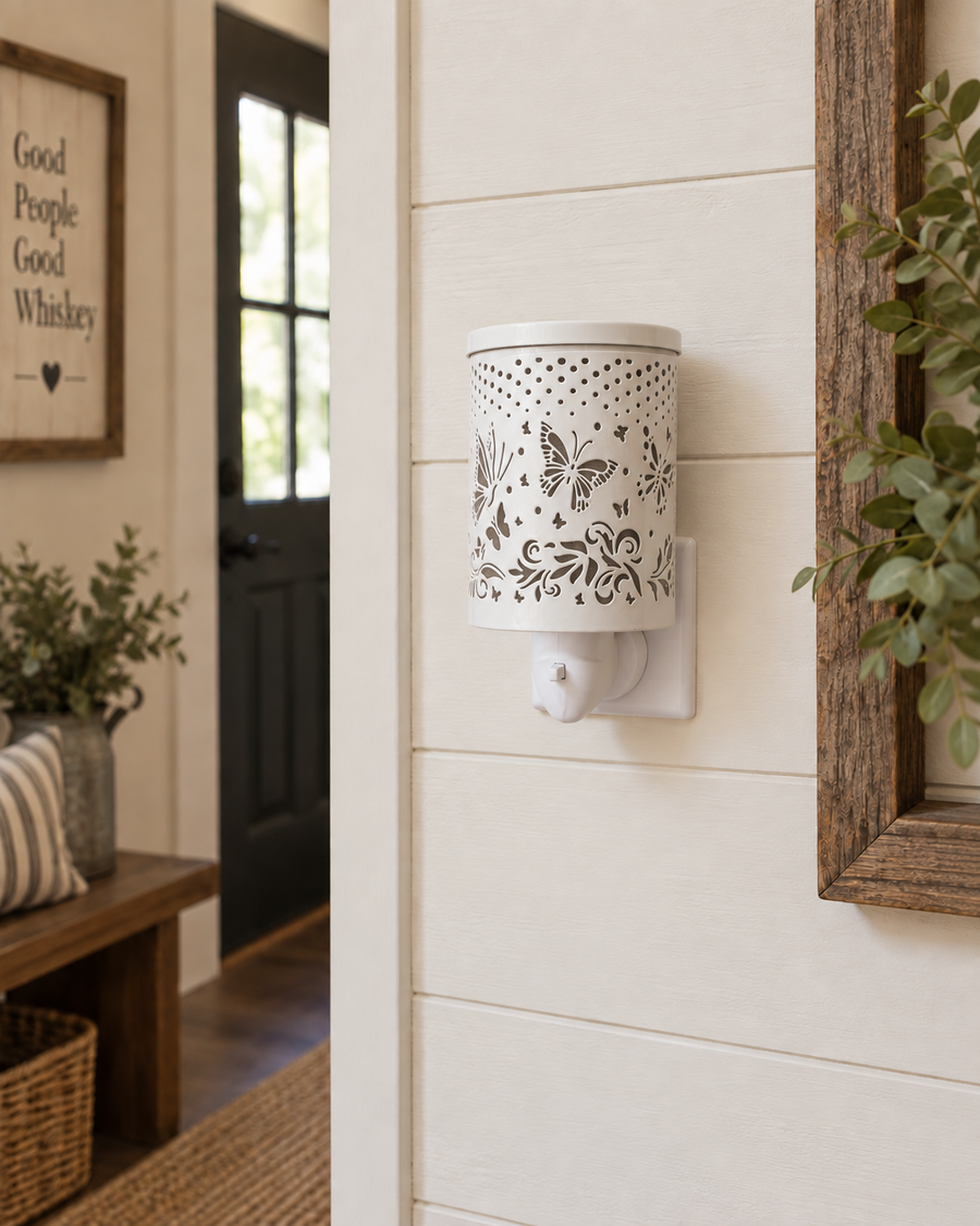 Plug In Warmer - White Butterfly Fields