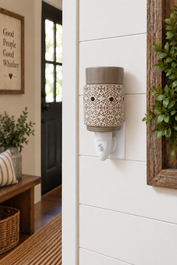 Plug In Warmer - White Terracotta